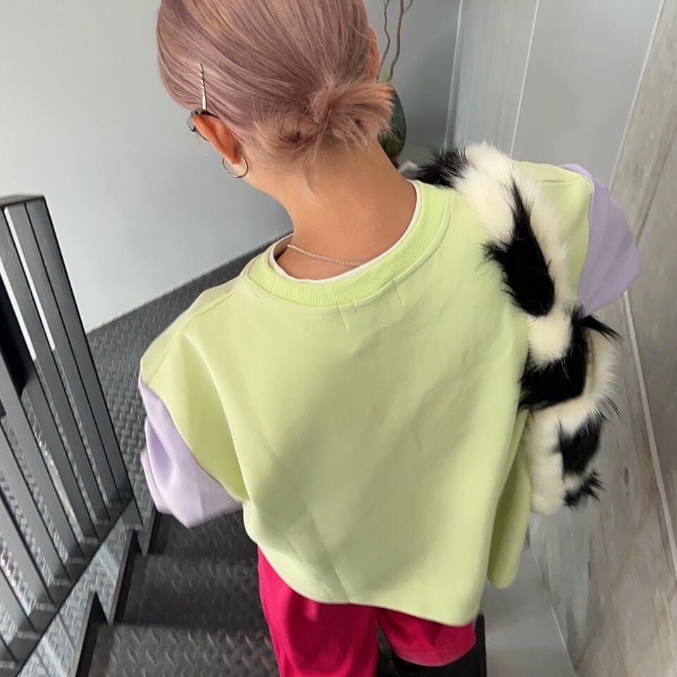 バイカラープルオーバースウェット_LN01524