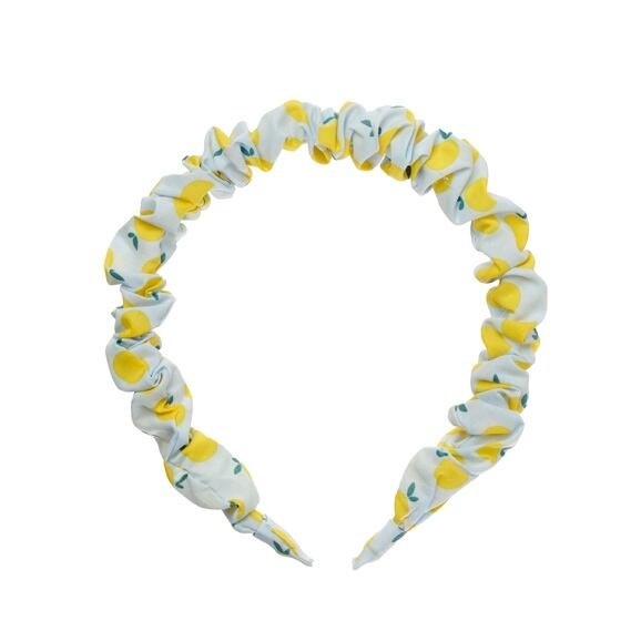 H2534Y:Lemon Drop Ruffle Headband-YELLOW