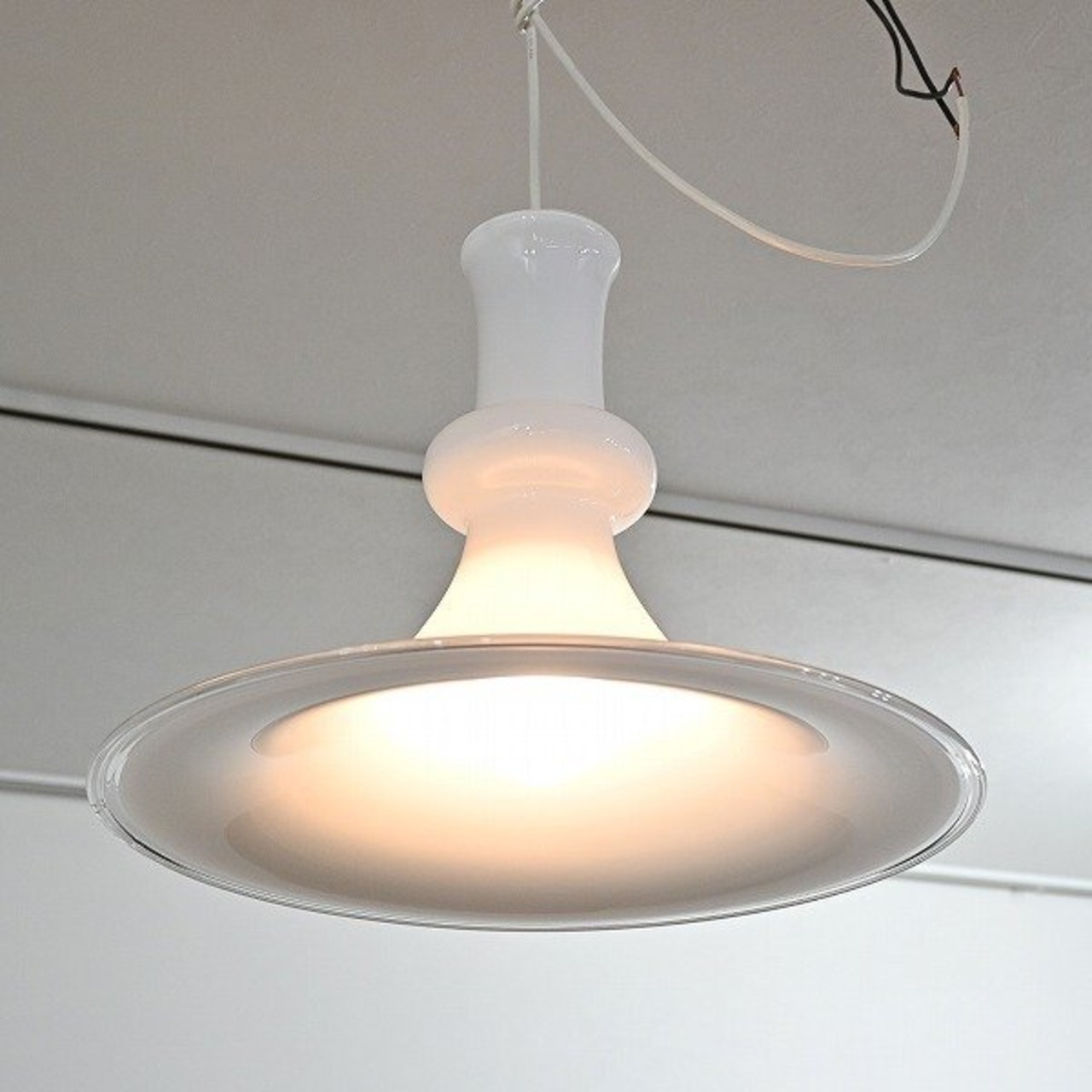 ★ デンマーク製 Royal Copenhagen「ETUDE PENDEL」a ペンダントライト Holmegaard ガラス 北欧 ロイヤルコペンハーゲン エチュード【中古家具/中古インテリア/USED家具ユーズド家具/リサイクル】