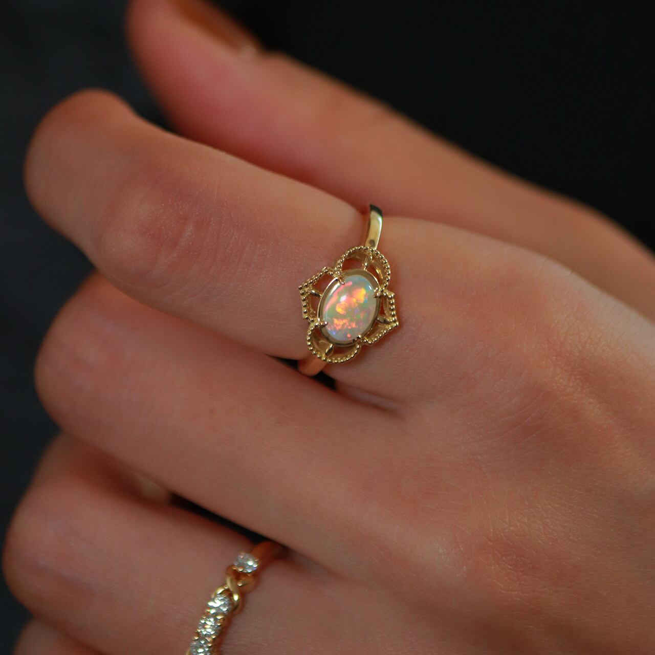 オパールK18YGリング【WEB限定】41703 | serio.jewelry.shop