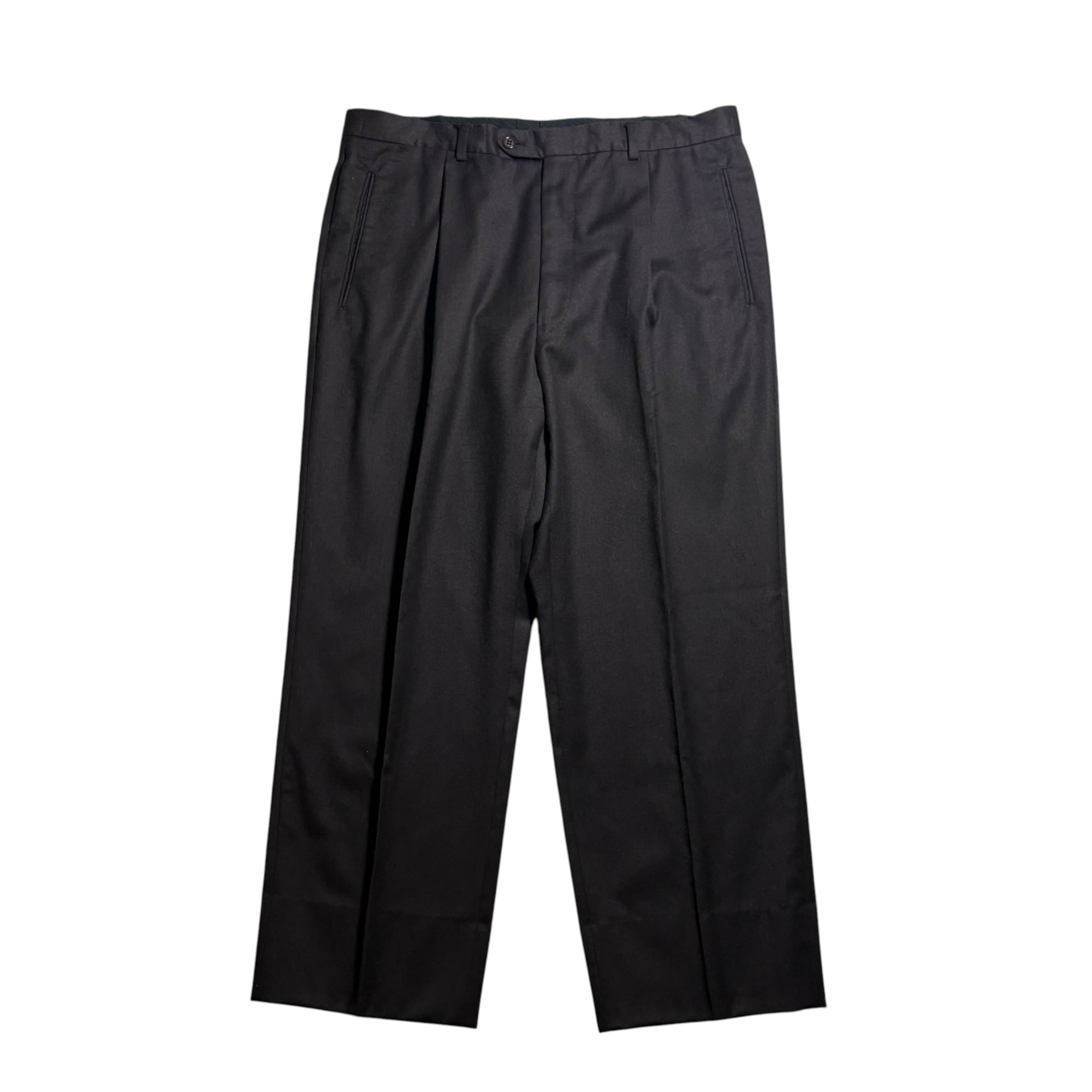 COMME des GARCONS AD2000 切りっぱなし プリント パンツ AD2000 COMME des GARCONS HOMME PLUS switching design pants | NOIR