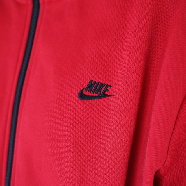 "NIKE" bi-color good switching and piping loose track jacket