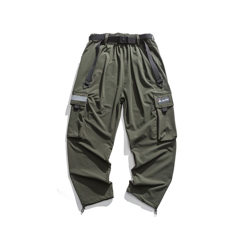 【新作】【送料無料】 Yidaoヴィンテージ春服新しいese無地ポケットデコレーションオーバーオールメンズトレンドルーズストレートカジュアルパンツメンズ-アリババ スプリング 春物 ソリッドカラー ビンテージ hip6-161177544417339