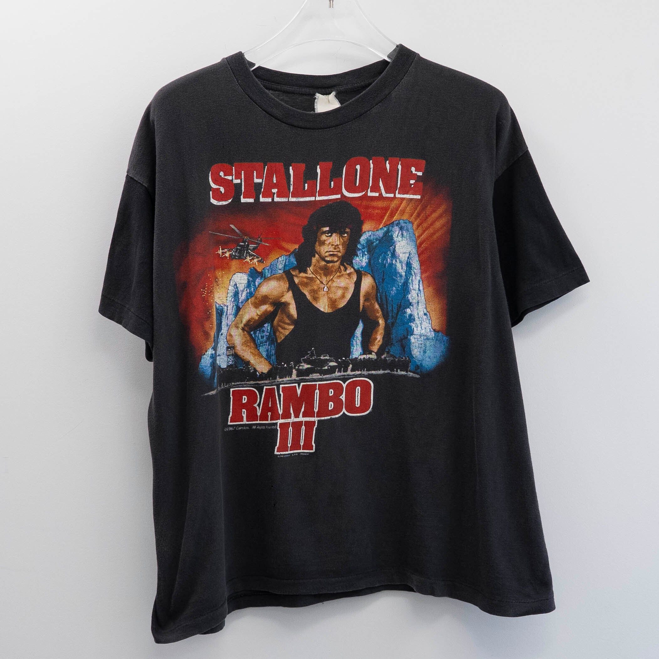 Rambo Ⅲ " Stallone Movie Promo" Fade Tag Fits XL 【A2-116】