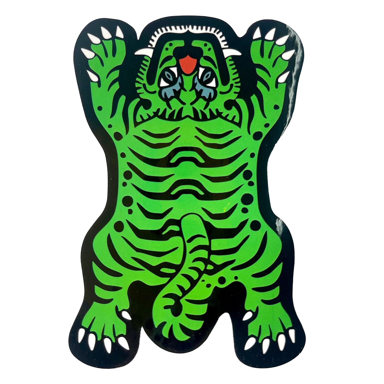 USA GENERAL STORE TIBETAN TIGER STICKER チベタンタイガー チベットタイガー チベッタンタイガー ステッカー :TTS-001GR