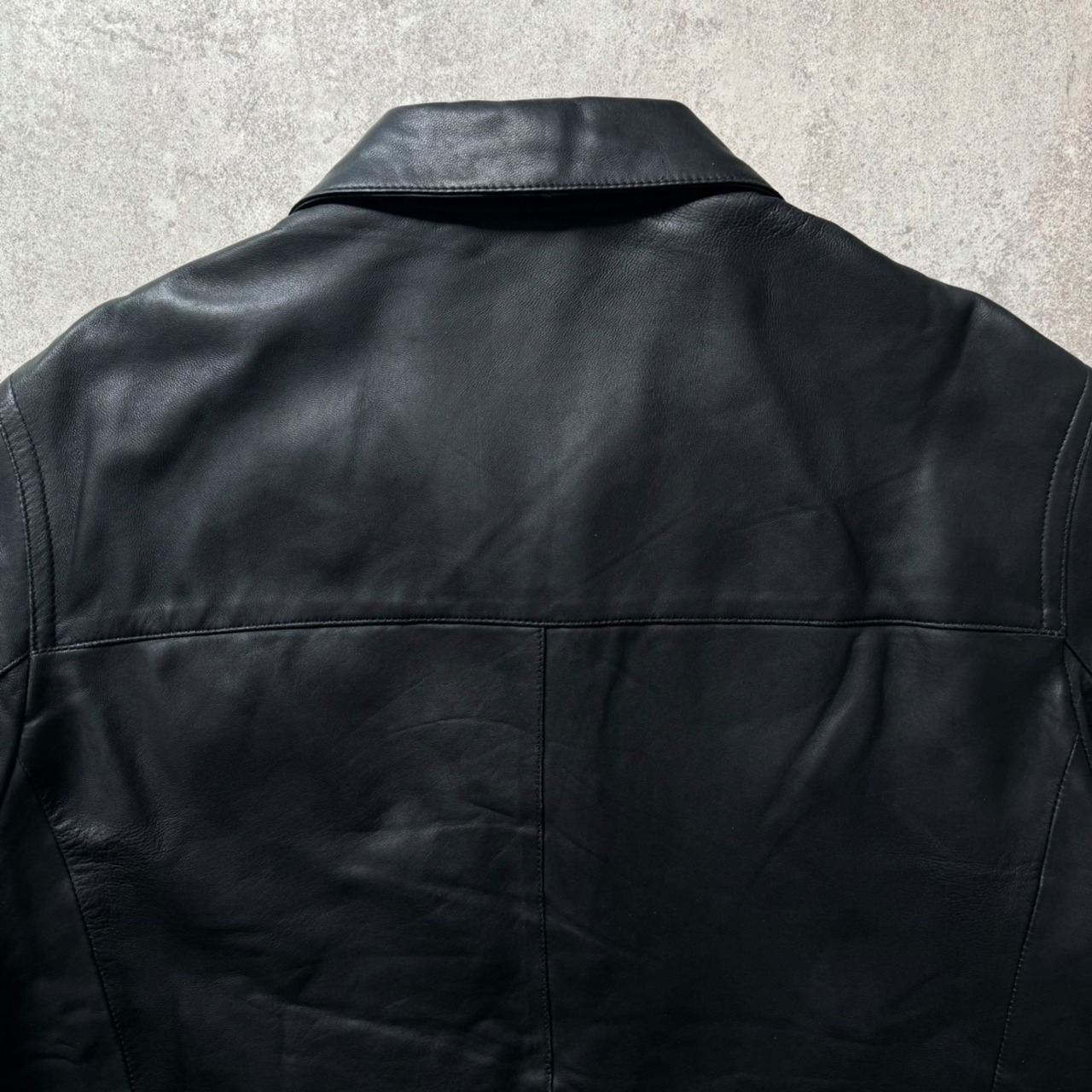 00s Perry Ellis Portfolio lamb skin leather sport jacket | Muri 