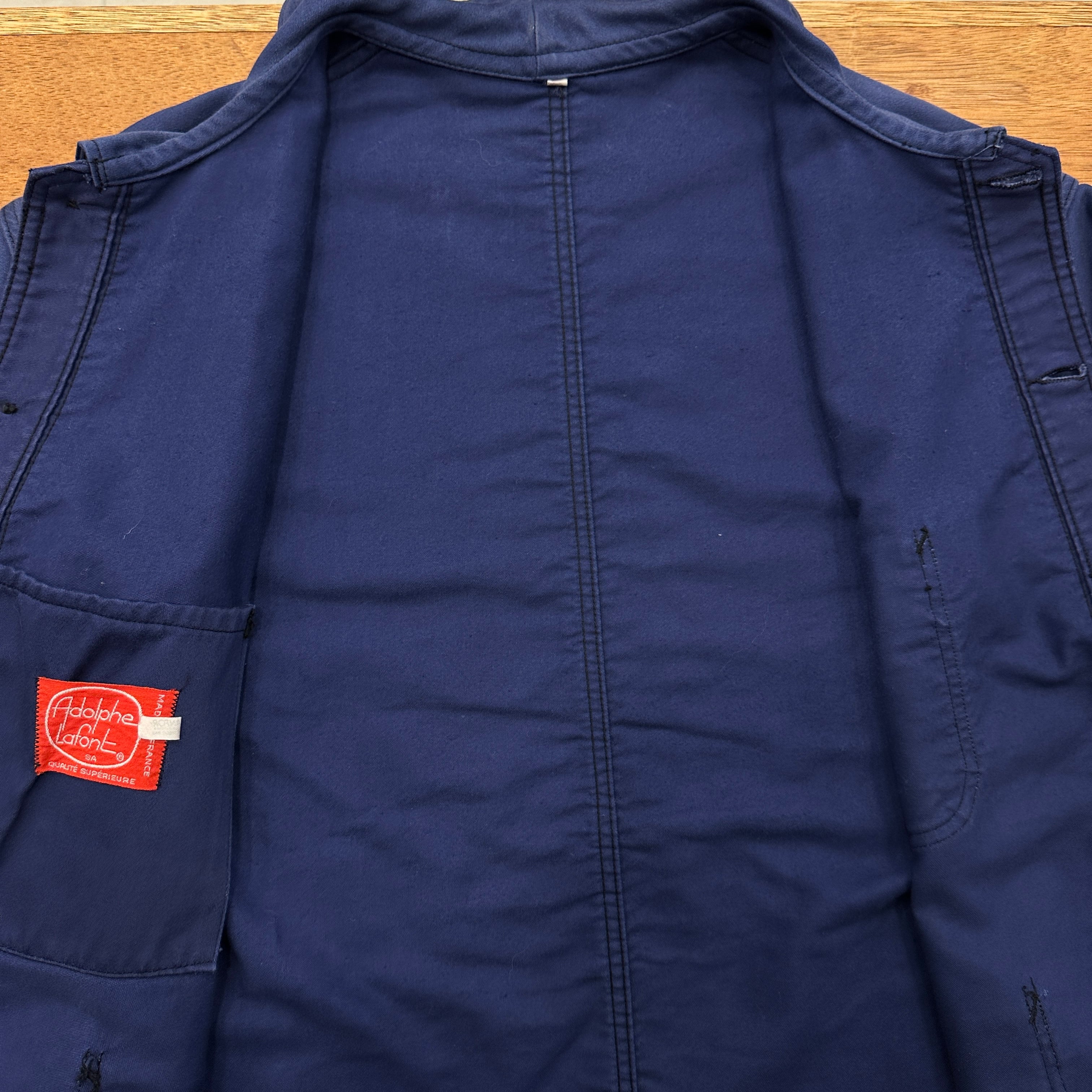 60S ADOLPHE LAFONT BLUE MOLESKIN WORK JACKET 60 ⑧ | safarionline