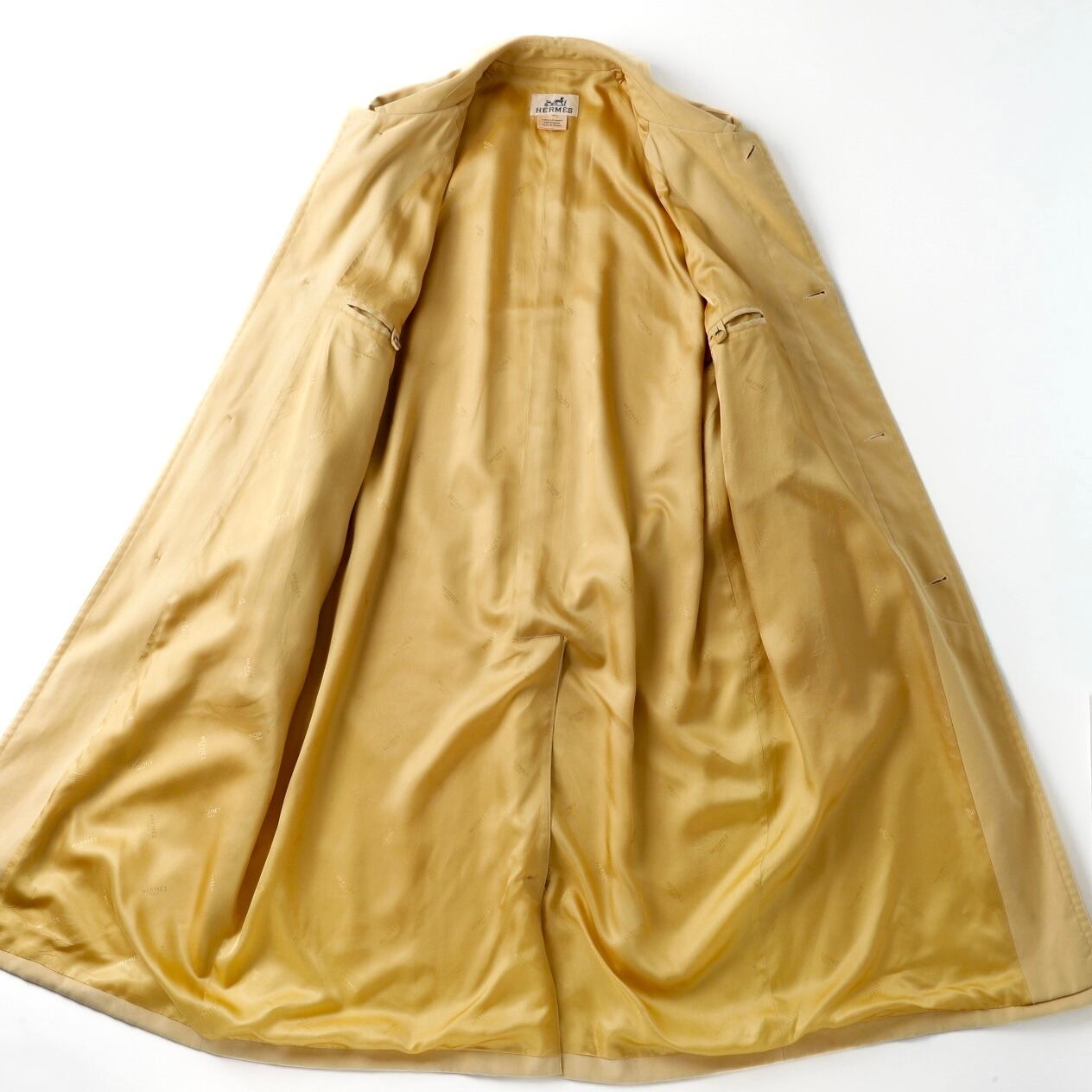 極美品】HERMES Special raglan coat trench coat made in France