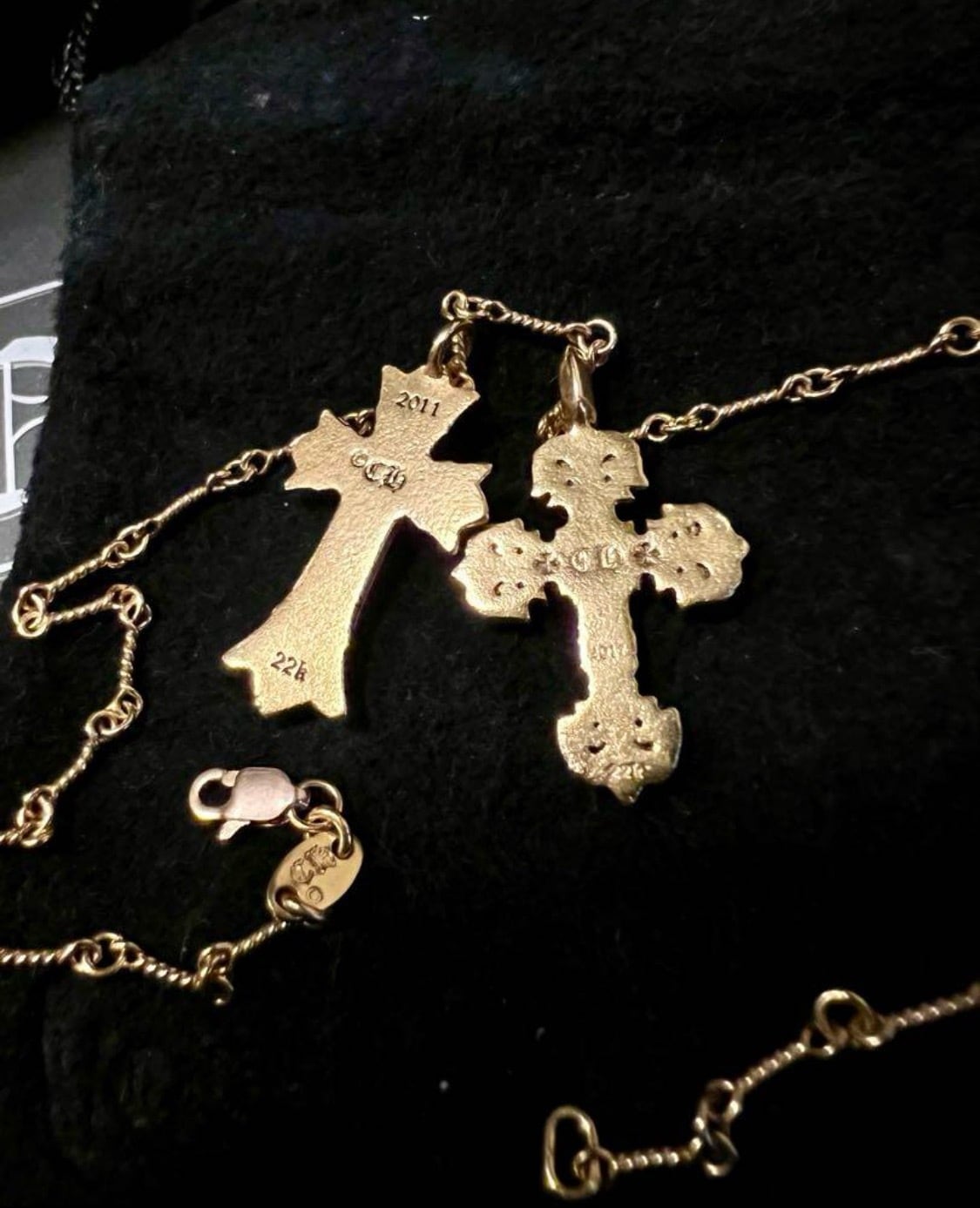 CHROME HEARTS クロムハーツ ダブルクロス フィリグリークロス