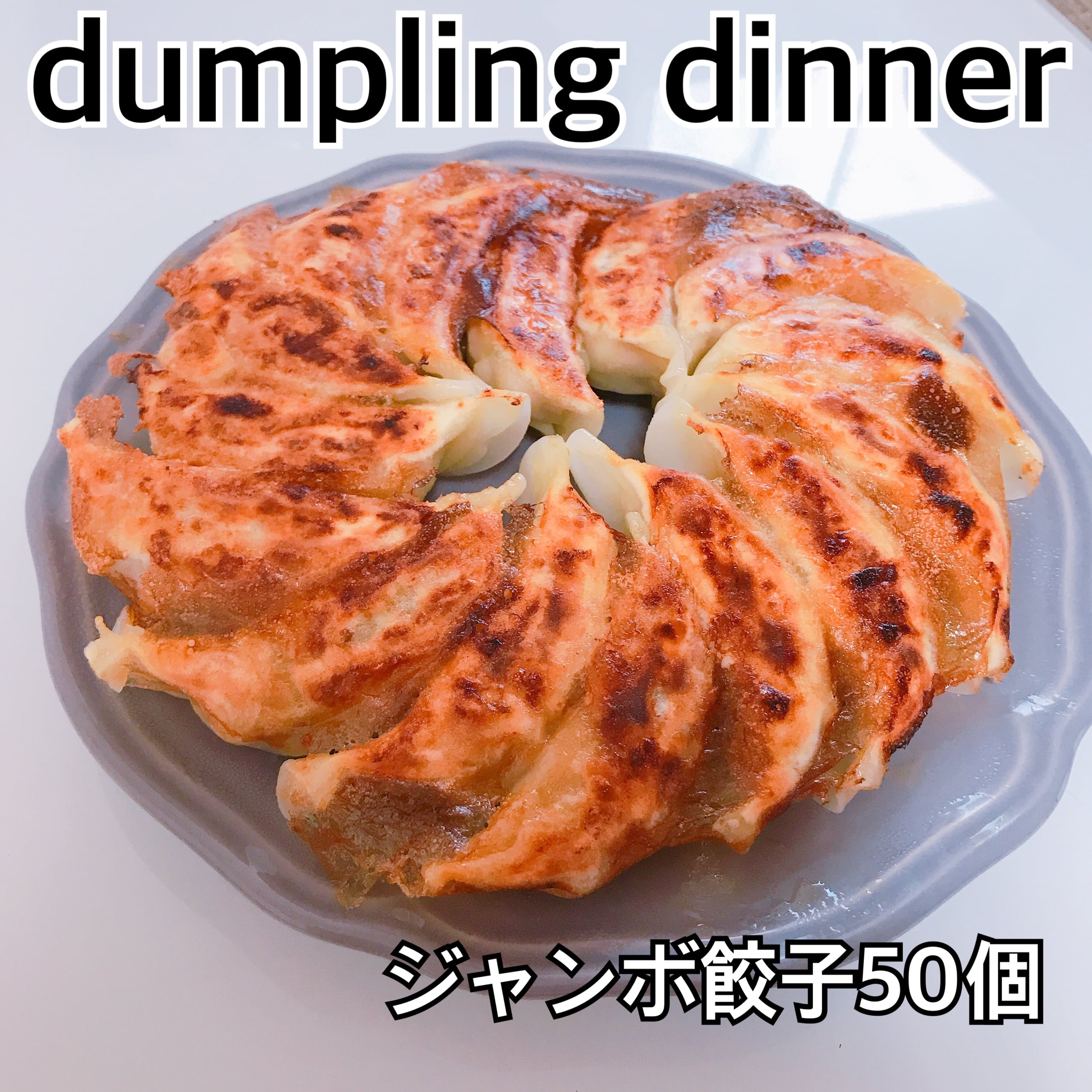 dumpling　1セット　ジャンボ餃子　冷凍餃子　50個入り　dinner