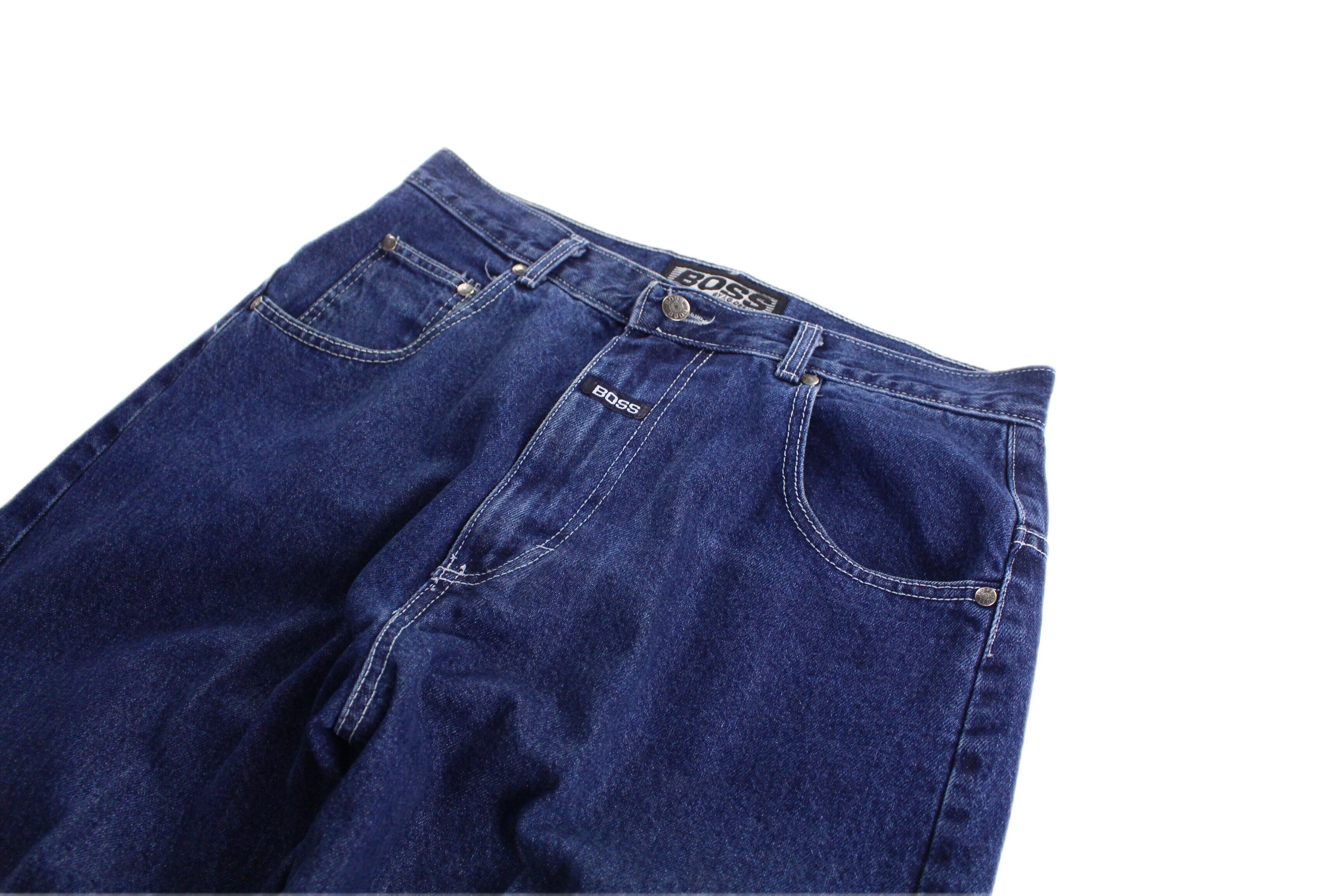 FIFTY-FIFTY】1990s vintage BOSS by I.G.DESIGN wide buggy denim
