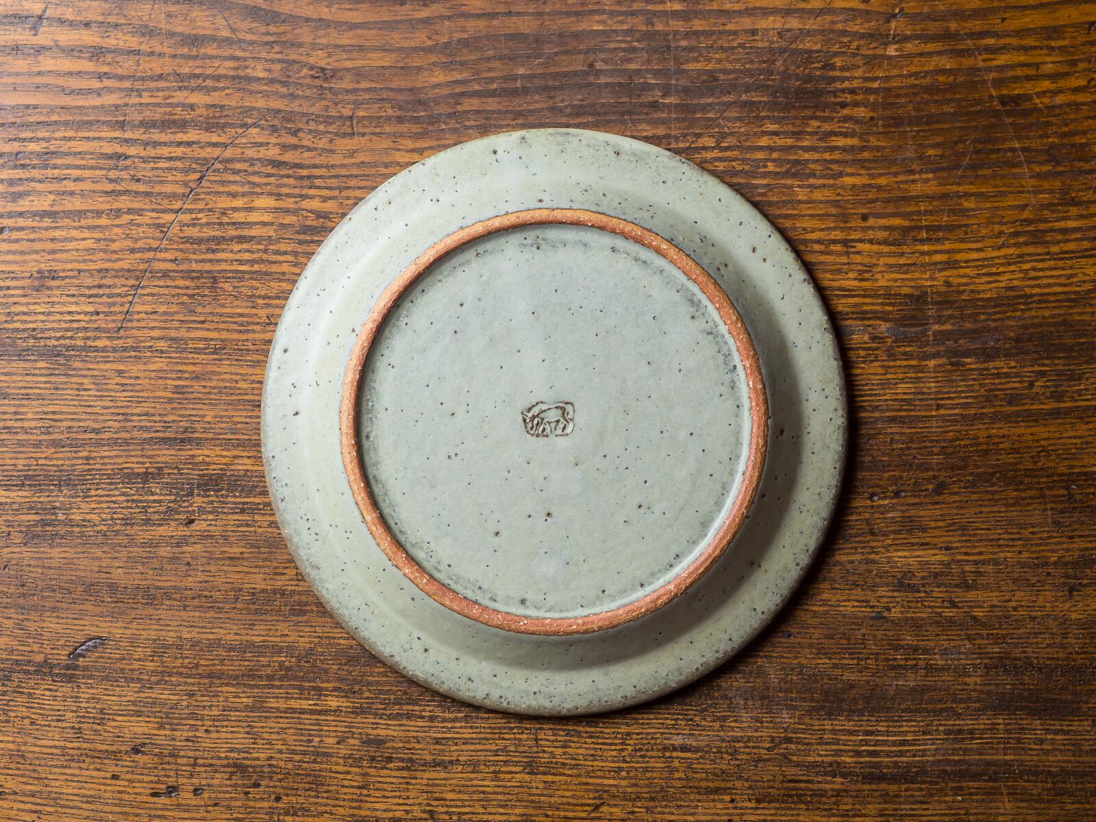 SHIROUMA 洋皿 18cm 緑青（ケーキ皿・デザート皿）／長谷川 哲也