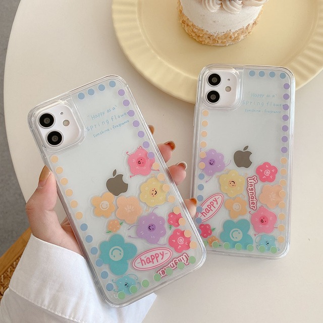 流れる♪ colorful flower iphone case