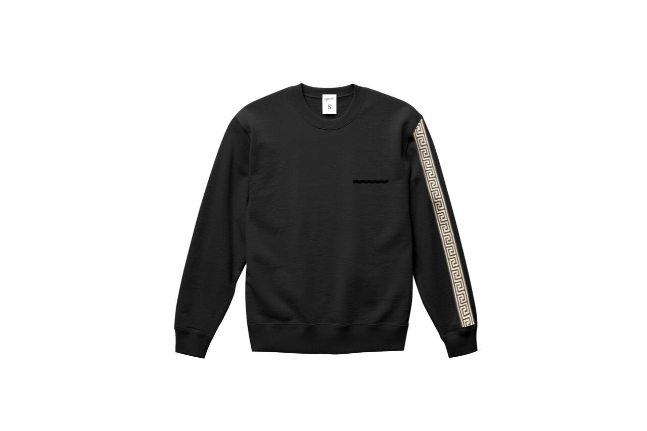 coguchi Clogo long line sweat (BLK)