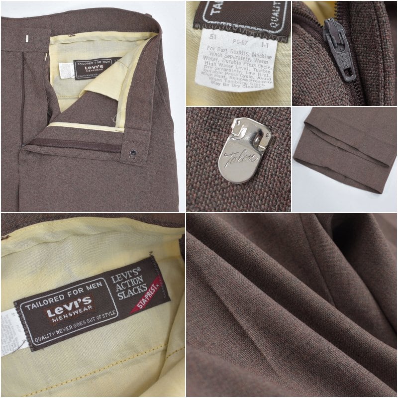 80s Levi's リーバイス Action Slacks アクションスラックス 杢