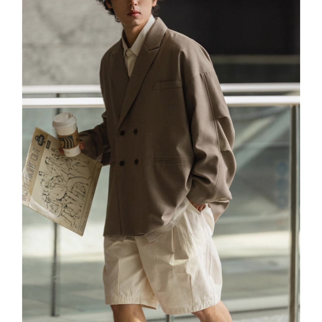 Oversized double breasted jacket 0360 - 11