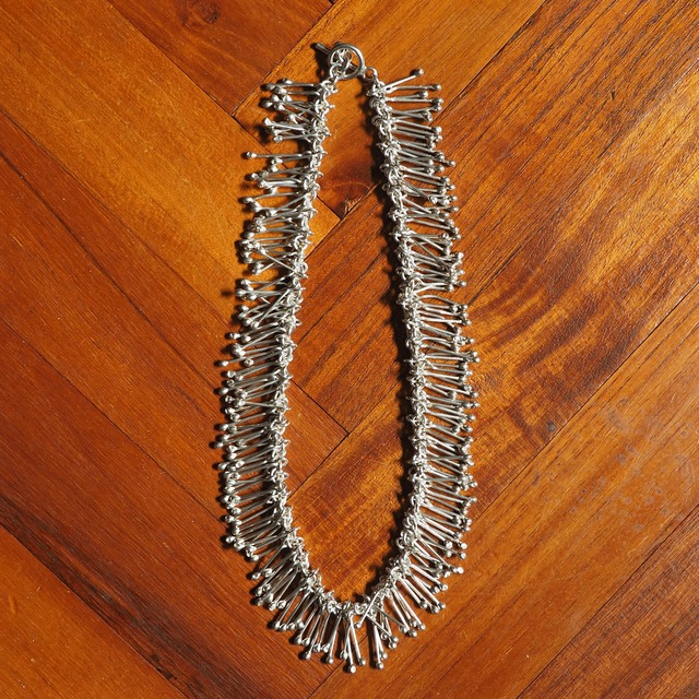 Vintage Silver Matchstick Necklace