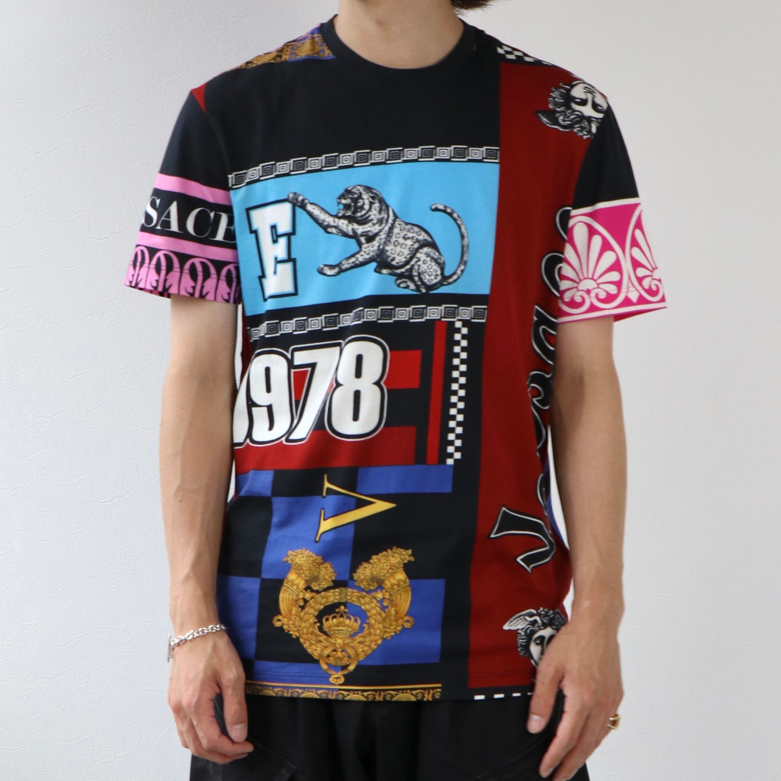 Logo-Embroidered Cotton-Jersey T-Shirt - black ベルサーチTシャツ - XS