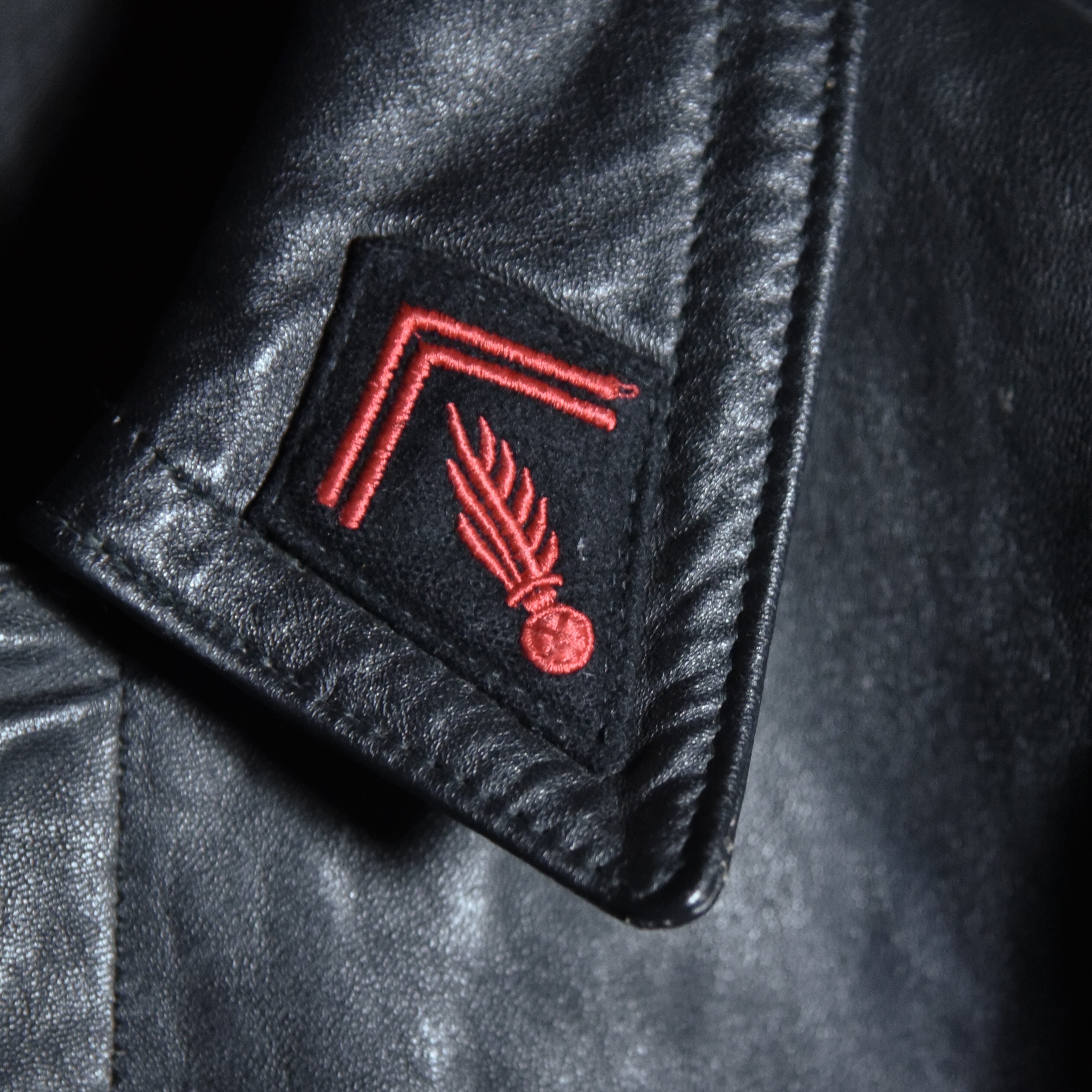 50-60s French Army Leather Fireman Jacket フランス軍 レザー