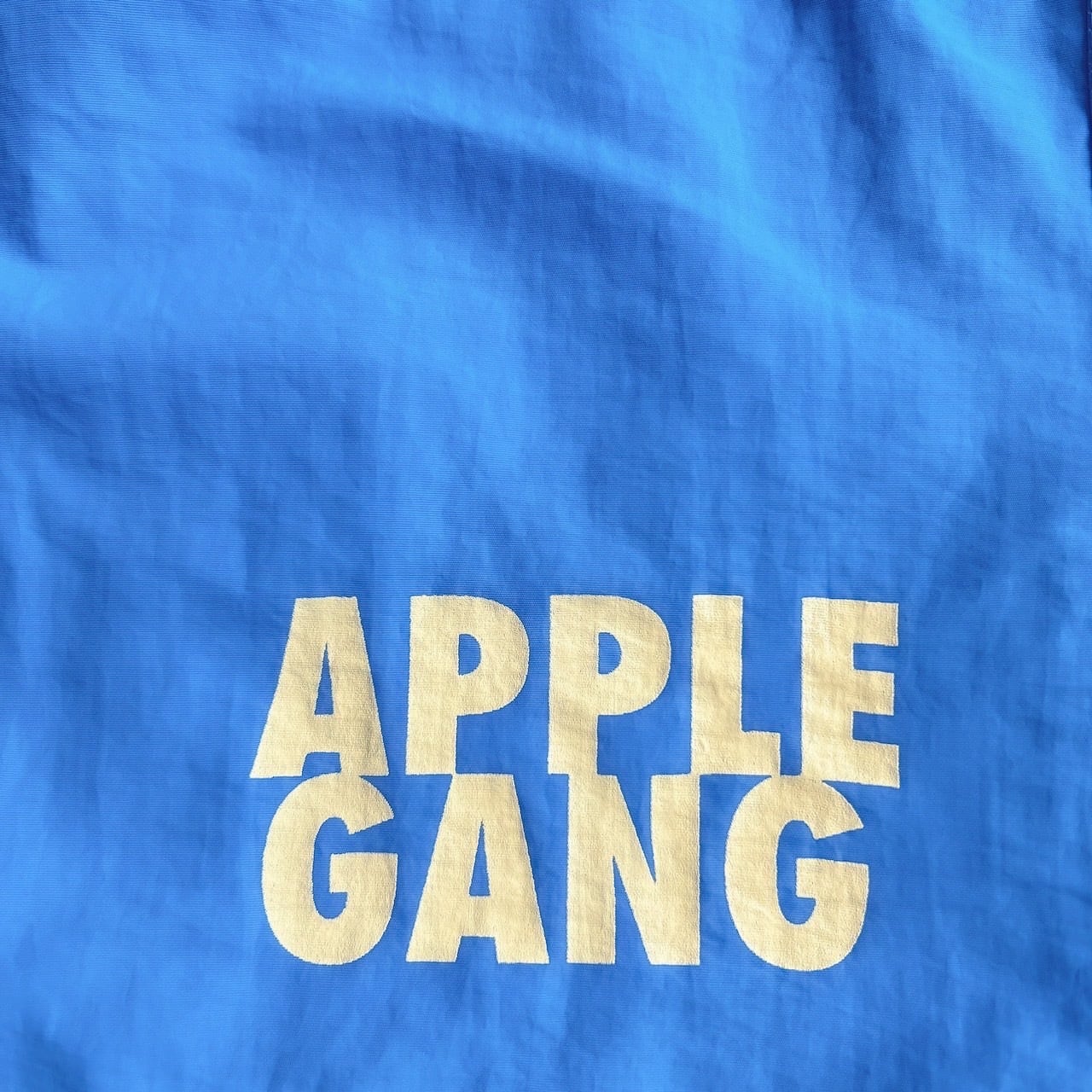 APPLEGANG カラフルナイロンショーツ vol.2 ブルー×パステルイエロー