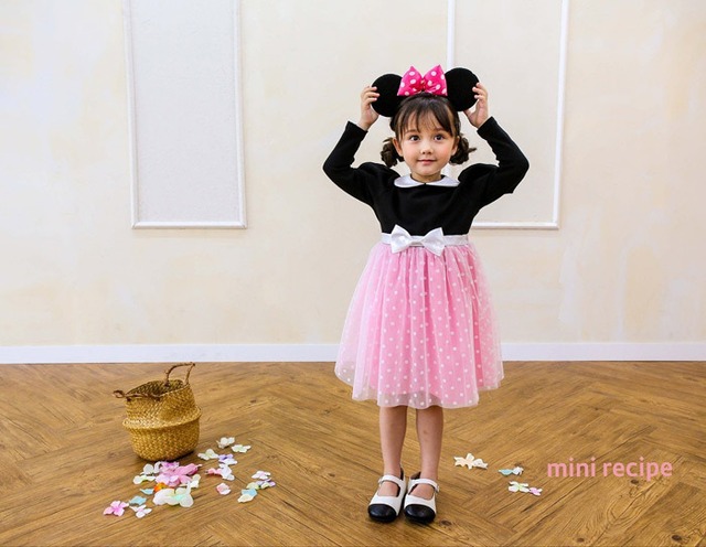 ※お洋服と同梱限定※【即納】<minirecipe>  Minnie hair band(pink)
