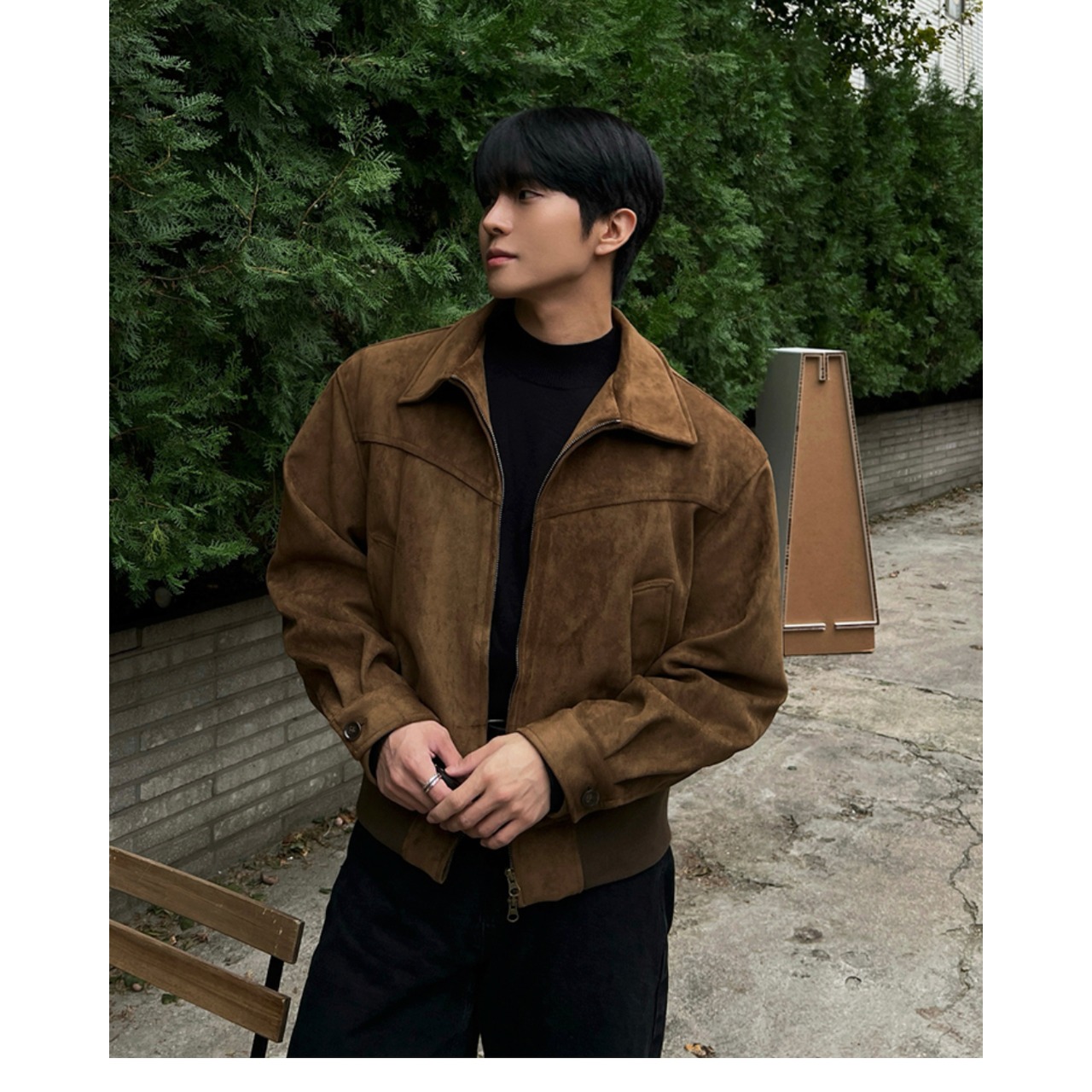 スエードタッチジップジャケット｜Suede Touch Zip Jacket 【k62】 | BC369