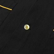 70s 80s USA製 Hilton ヒルトン ボーリングシャツ サイズ XL /ブラック×イエロー/ビンテージ