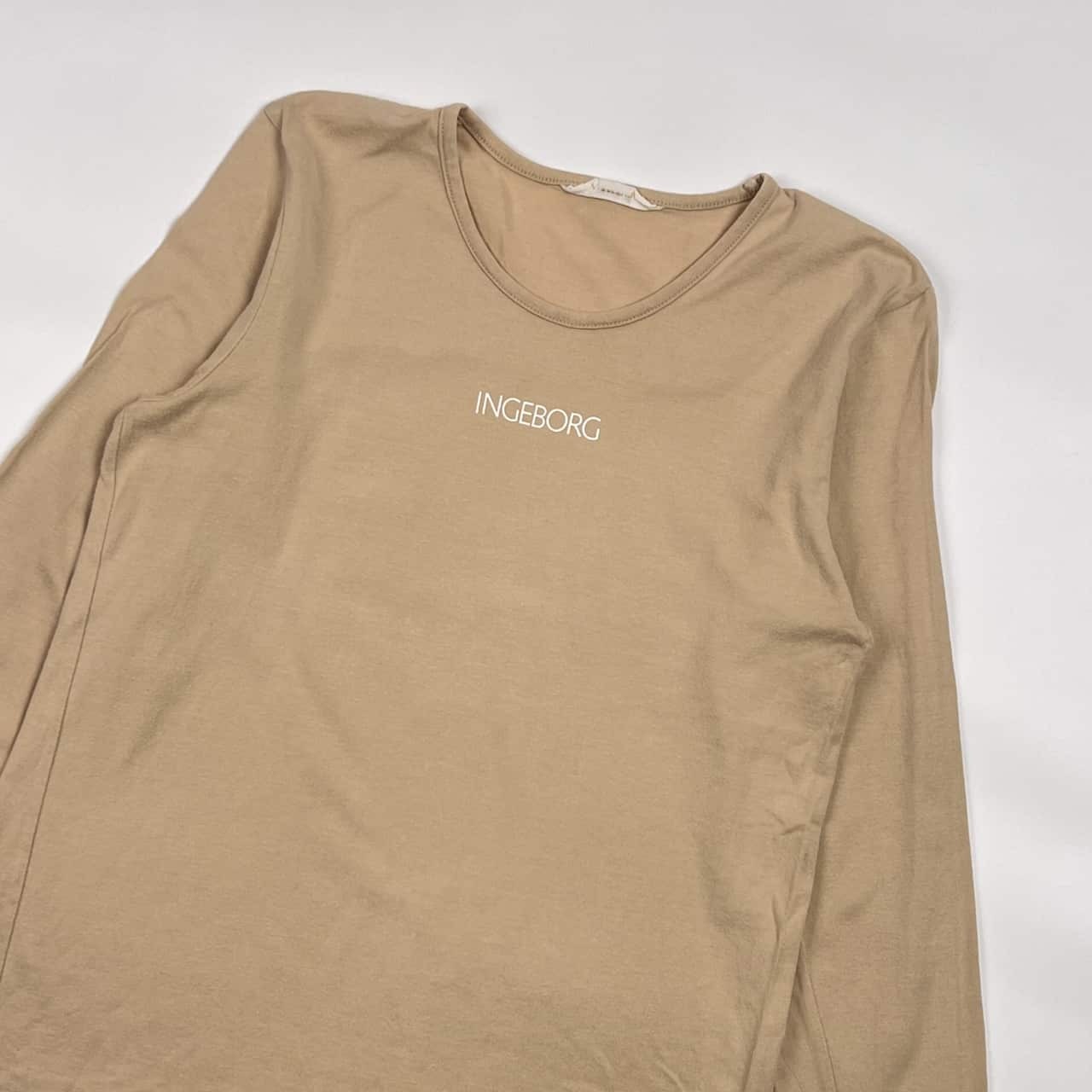 INGEBORG インゲボルグ 長袖 Tシャツ カットソー /ベージュ レディース