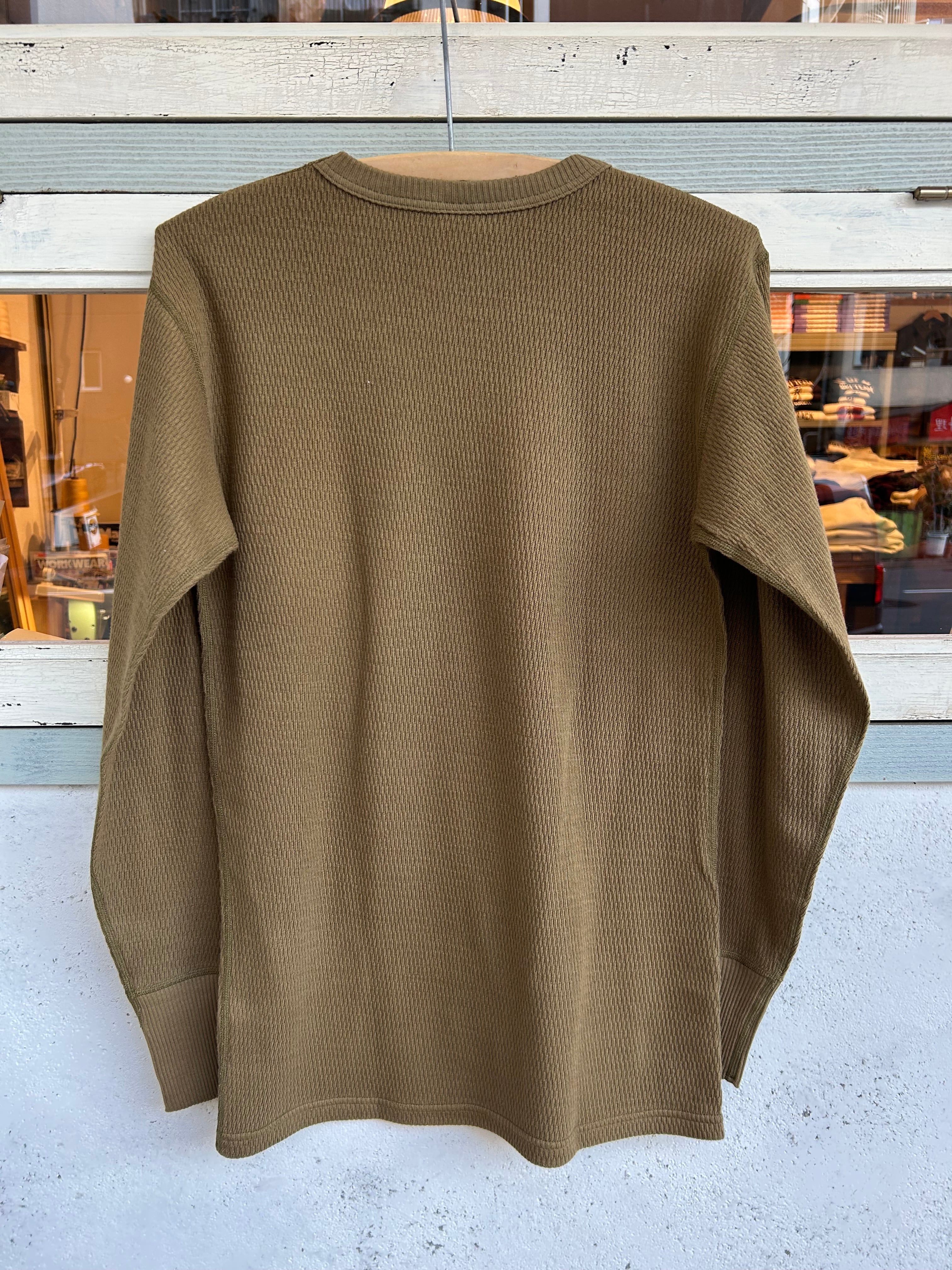 トップス WAREHOUSE & CO. 5904 WAREHOUSE 5903 4本針クルーネックワッフル長袖T | union online shop