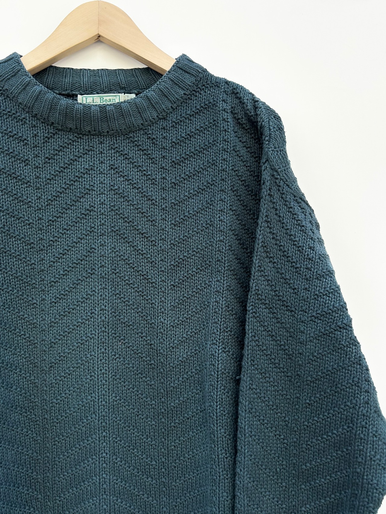 80s L.L.Bean COTTON KNIT MADE IN USA Size M