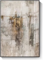 レトロ ノスタルジック ウォールアート 絵画 キャンバス ゴールデングレー 抽象アート 絵画 モダン ヴィラ ホテル 装飾 リビング 玄関