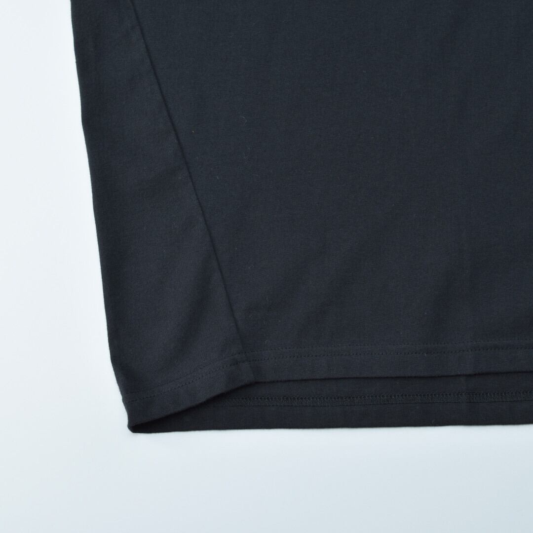 LinenYa リネンや 7分袖Tシャツ・ブラック