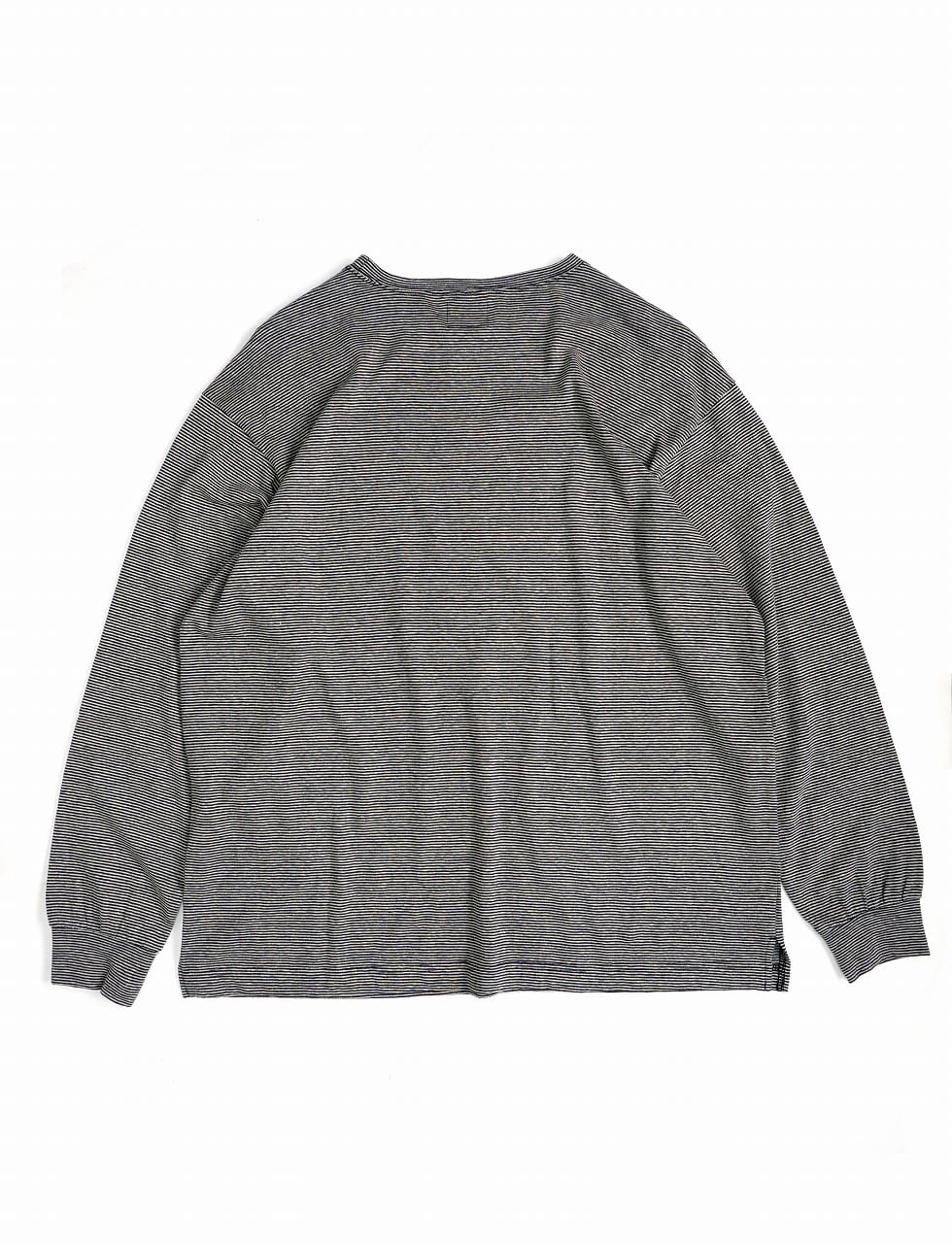 Cotton Hemp Pin Border L/S Tee
