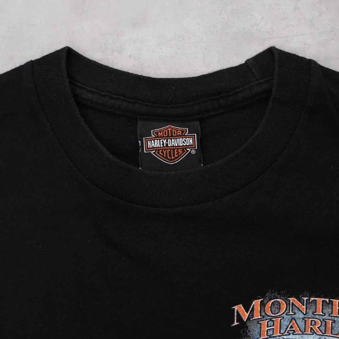 S*a様 BMDX Tシャツ 長袖 古着 USA製 黒 ハーレーダビッドソン 袖 USA