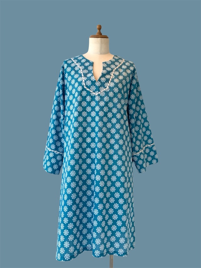 【限定品】　ロングシャツ　ドレス　コート　シルク　カンボジアシルク　絞り染め　涼しい　軽い　ブラック