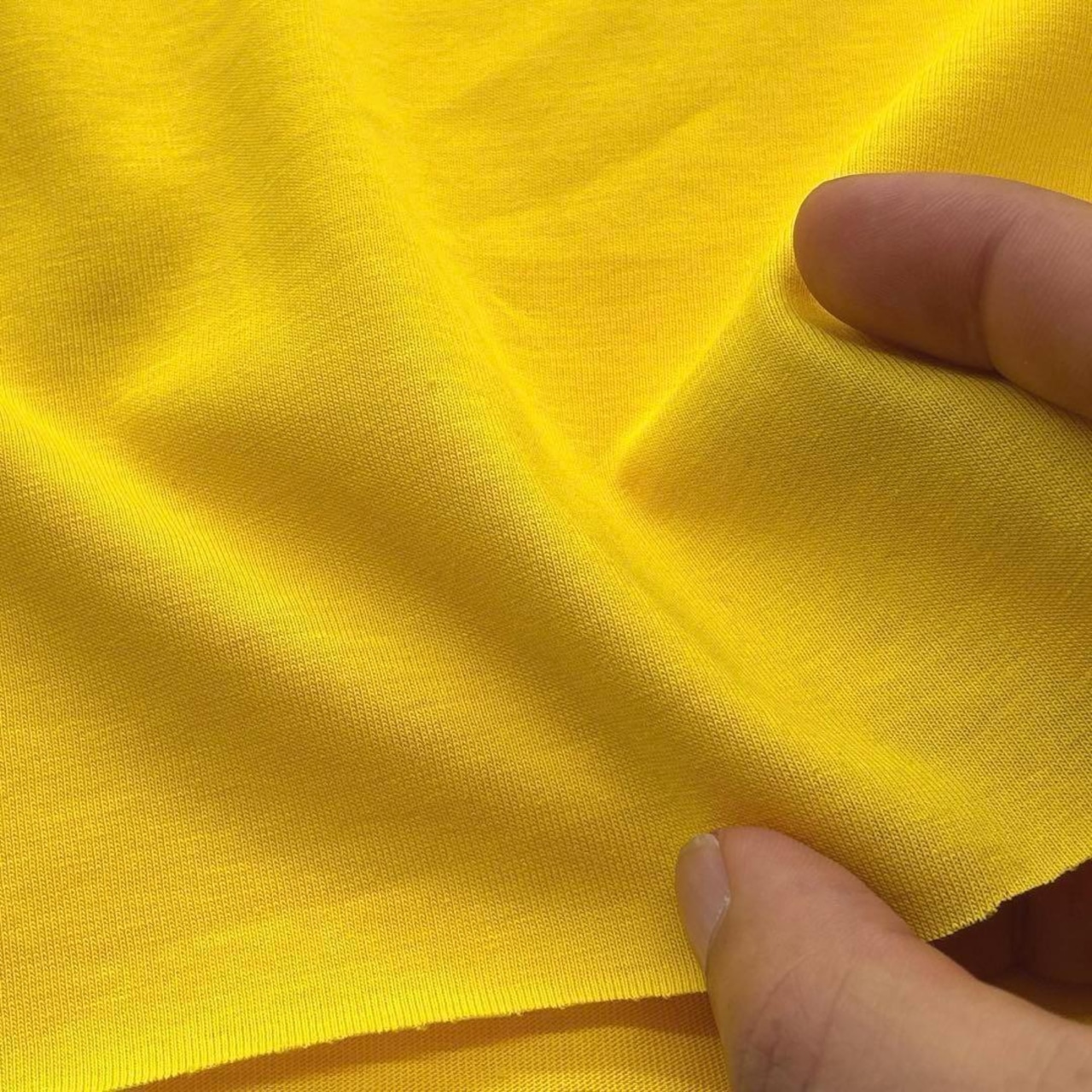 ★TB482◆2m◆訳あり◆綿100%天竺ニット生地◆レモンイエロー