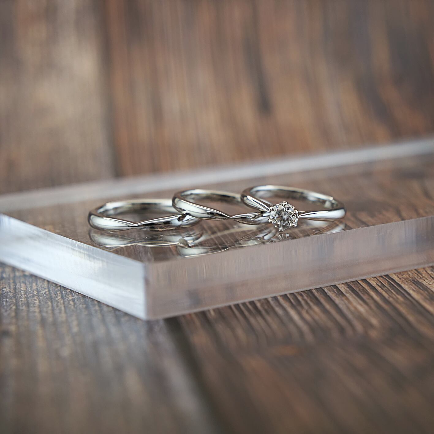 【選べるカラー / シルバーエンゲージリング 婚約指輪】SV925 モアサナイト 婚約指輪 エンゲージリング モアッサナイト シリーズ007