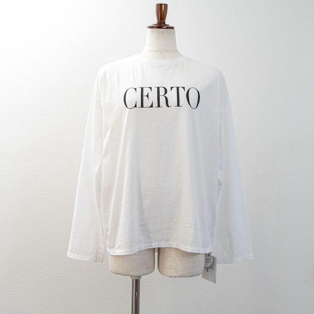 【MICA&DEAL】"CERTO"ロングスリーブT-shirt（オフホワイト）