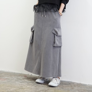 ピグメント加工スカート