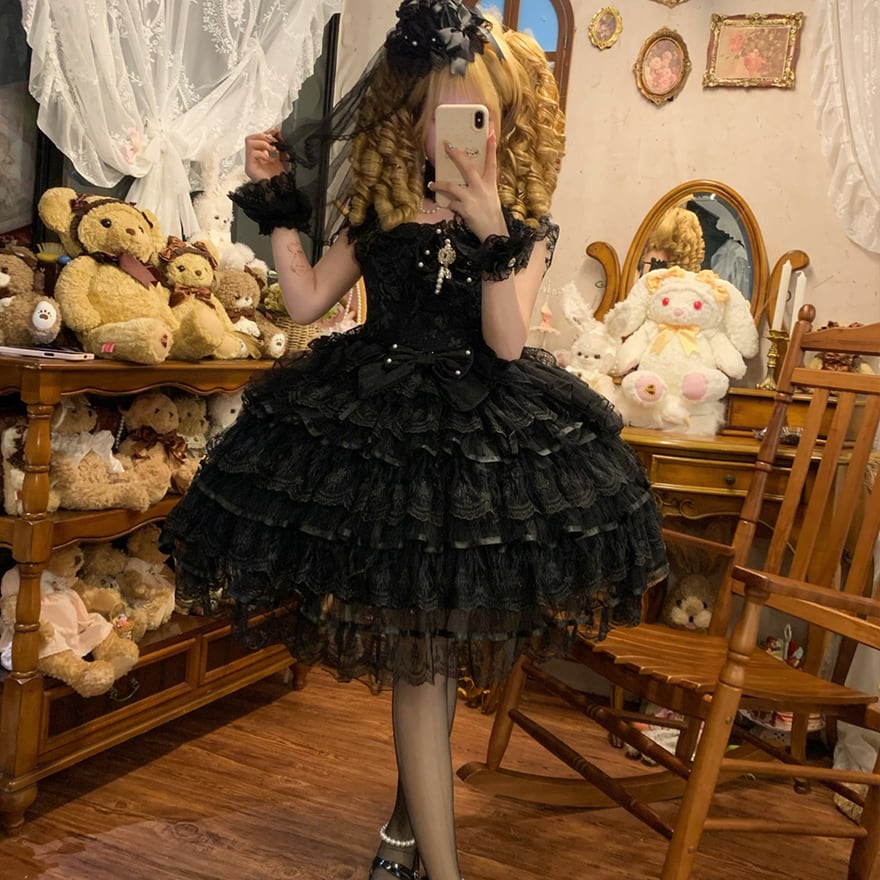 ゴスロリ ロリータ JSK withU ジャンパースカート ゴスロリ通販 With U ソフトロリータ JSK ジャンパースカート