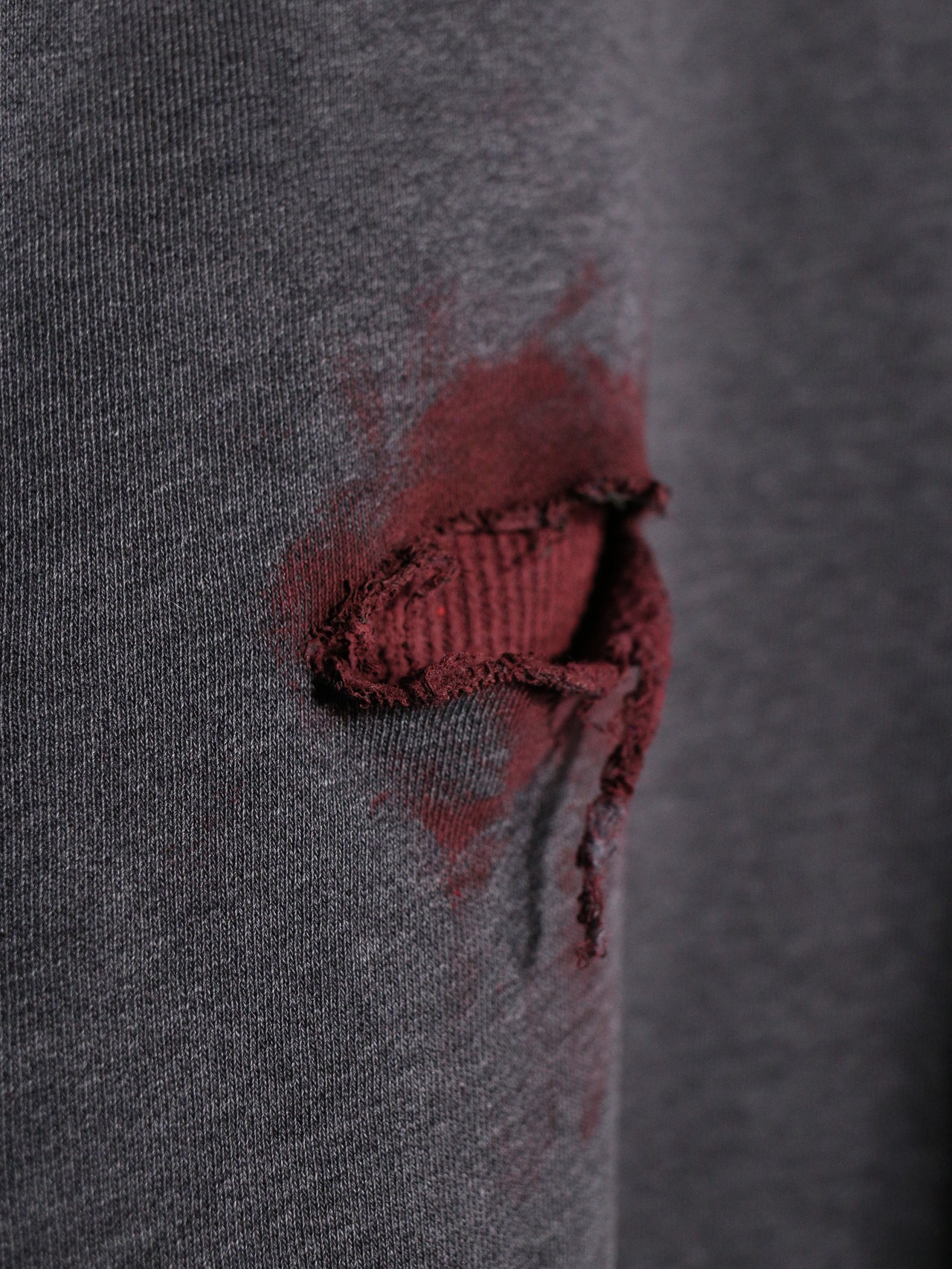 REMAKE /  blood cross design zip-up foodie - 19