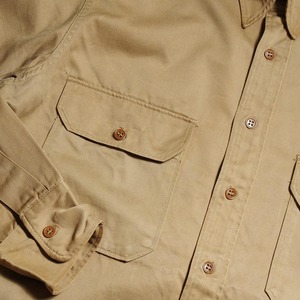 【before half century Vintages(ビフォーハーフセンチュリーヴィンテージ)】50's VINTAGE MILITARY WORK SHIRTS 50年代ヴィンテージミリタリーワークシャツ マチ付き