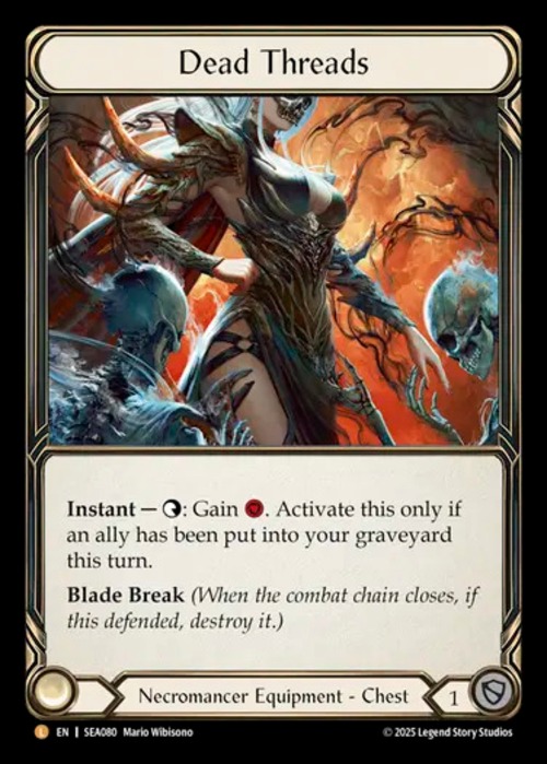 SEA080【EN】『RF』【Necromancer】亡者の織物/Dead Threads 画像