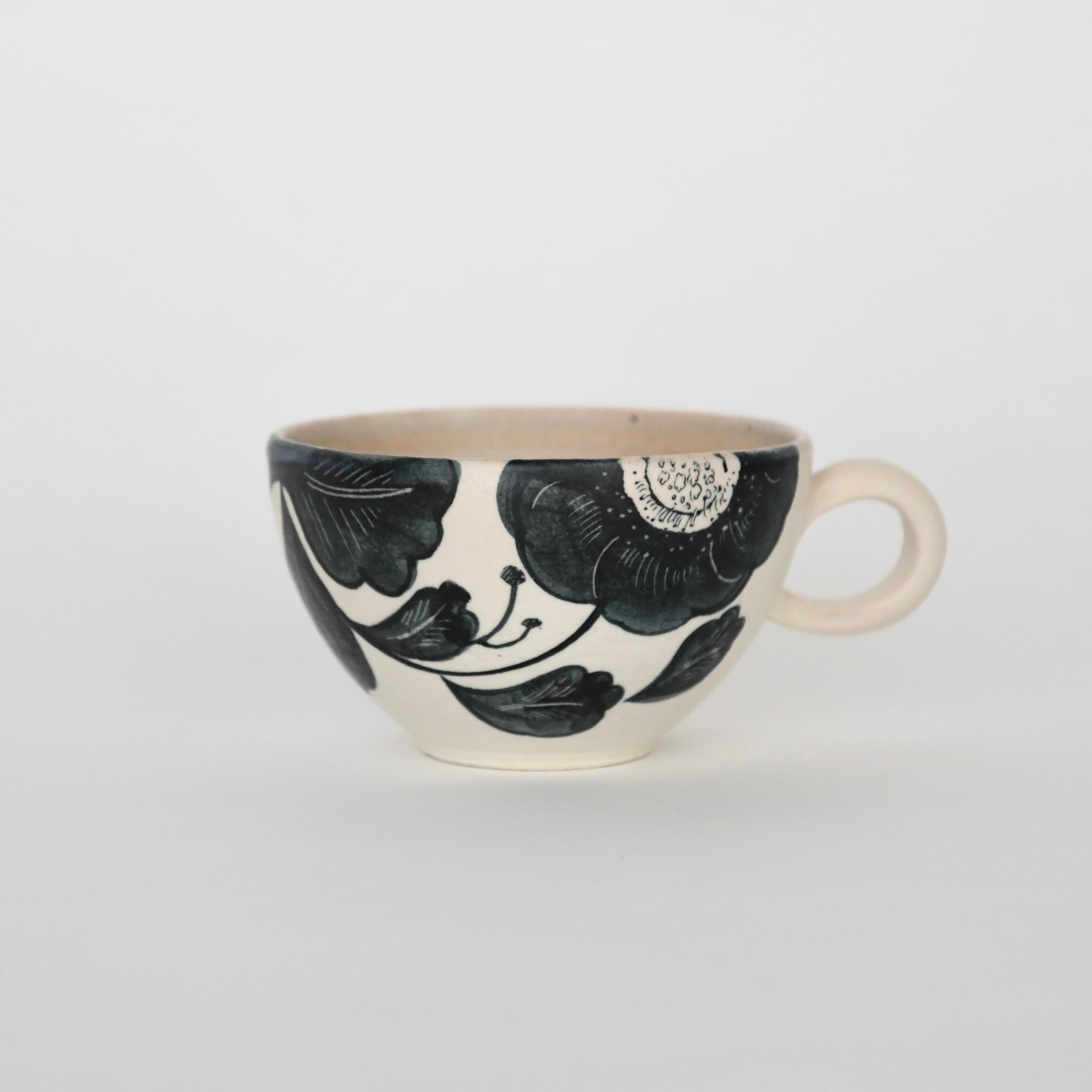 【新品未使用品】大谷桃子　黒い花　高杯 ソラノノオト