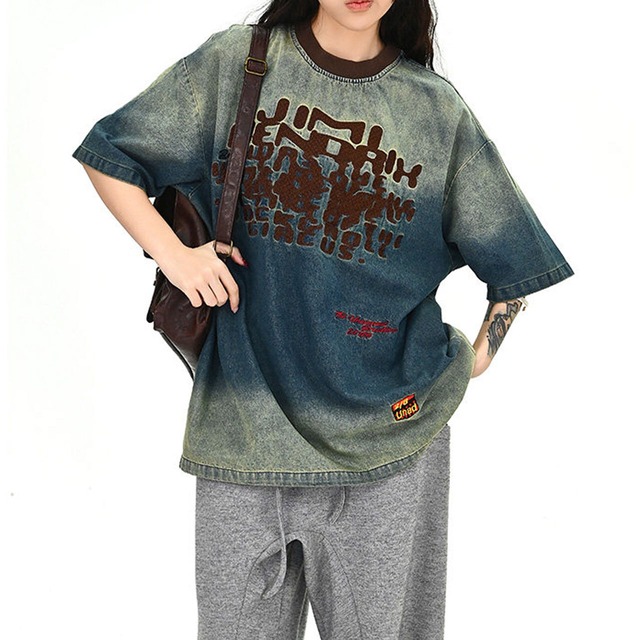 ヴィンテージフェードエンボスロゴTシャツ 1col   R01717