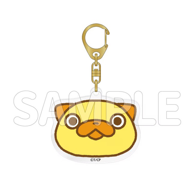 「おじさんはカワイイものがお好き。」パグ太郎 アクリルキーホルダー（おかお）