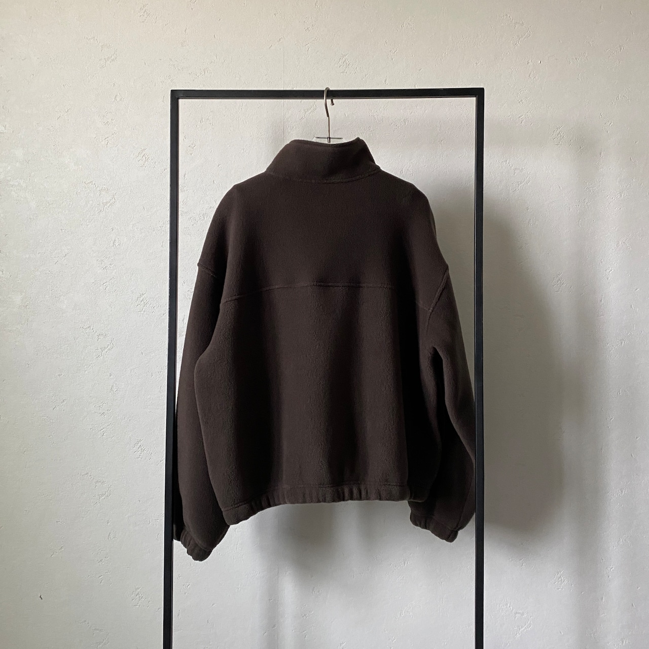【受注予約:11月上旬入荷予定】ウォームフリースハーフジップBZ/ブラウン