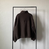 【受注予約:11月上旬入荷予定】ウォームフリースハーフジップBZ/ブラウン