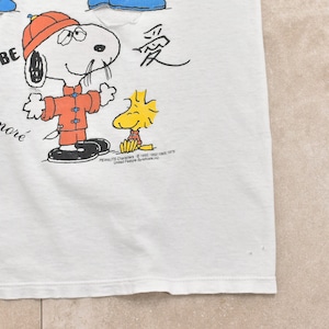 BORO & Rare 90s USA touch & gold SNOOPY T-shirt
