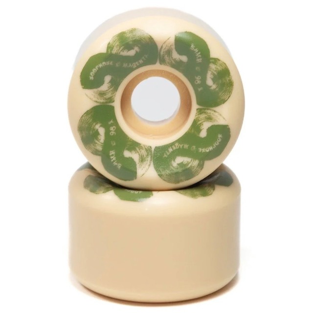 Loop hole wheels / MAGENTA BRUSH SR SHAPE / 98DUROMETER / 54mm / Art by SOY PANDAY